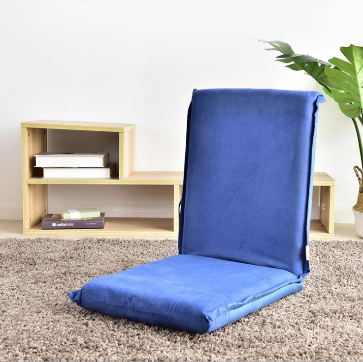 Multi-function living room soft fabric folding floor chair