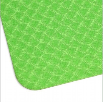  Super Soft Eco Friendly anti slip two tones screen print TPE yoga mat	