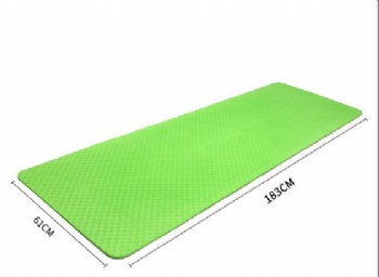  Super Soft Eco Friendly anti slip two tones screen print TPE yoga mat	