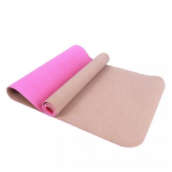 Eco friendly organic sustainable cork yoga mat and yoga mat strap/bag