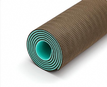  Double layer  eco friendly TPE durable gym yoga mat	