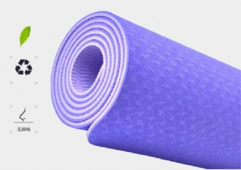  Two color combination tpe yoga mat double layer	