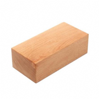 Custom logo high quality anti-slip beech wood wooden yoga block