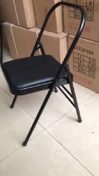  Wholesale Backless metal yoga folding steel chair supplier	